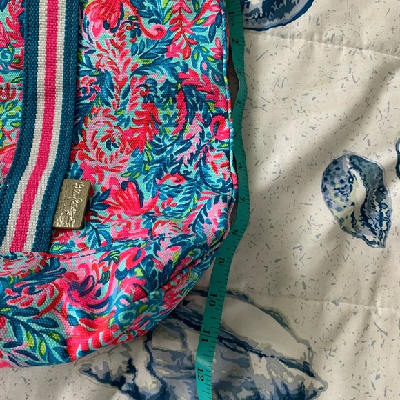 Lilly Pulitzer Vibrant Pink and Blue Tote - Picture 5 of 5